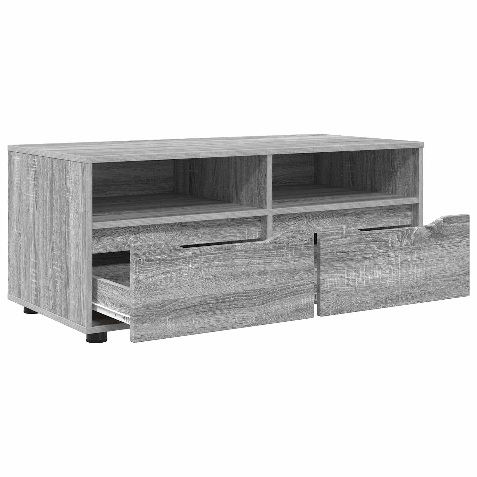 TV-Schränk 100 x 48 x 43 cm Graues Sonoma Holzwerkstoff