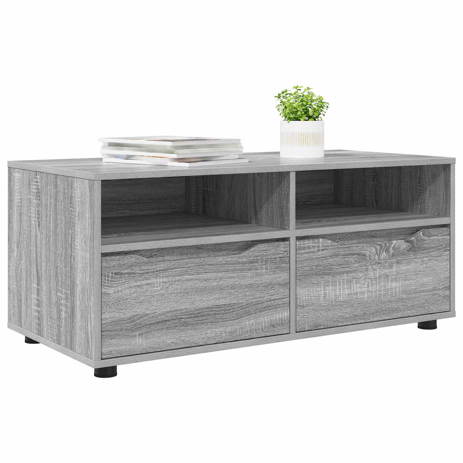 TV-Schränk 100 x 48 x 43 cm Graues Sonoma Holzwerkstoff