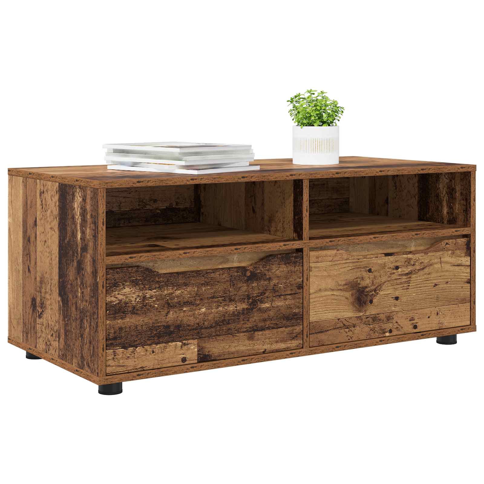 TV-Schränk 100 x 48 x 43 cm Altholz Holzwerkstoff
