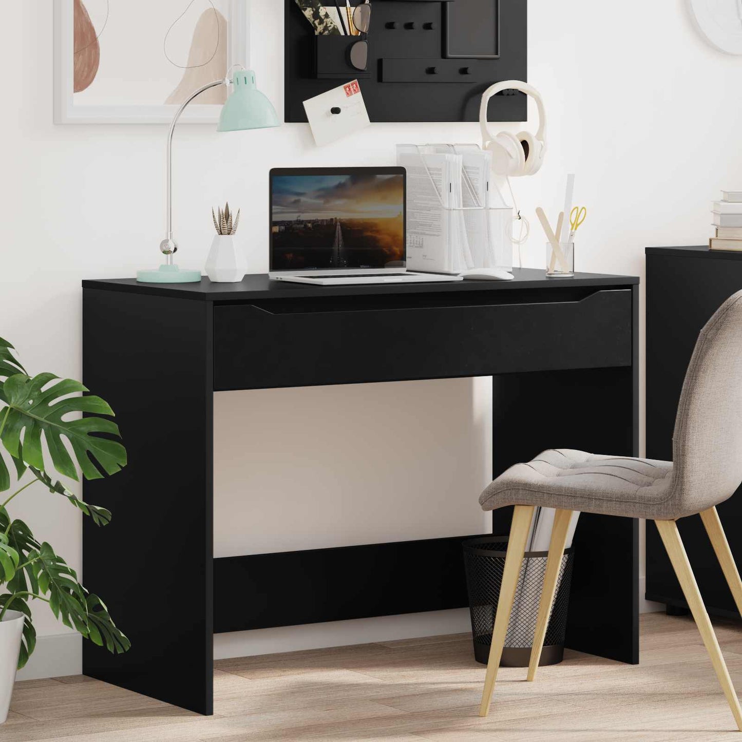 Schreibtisch Schwarz 100 x 50 x 78 cm Holzwerkstoff