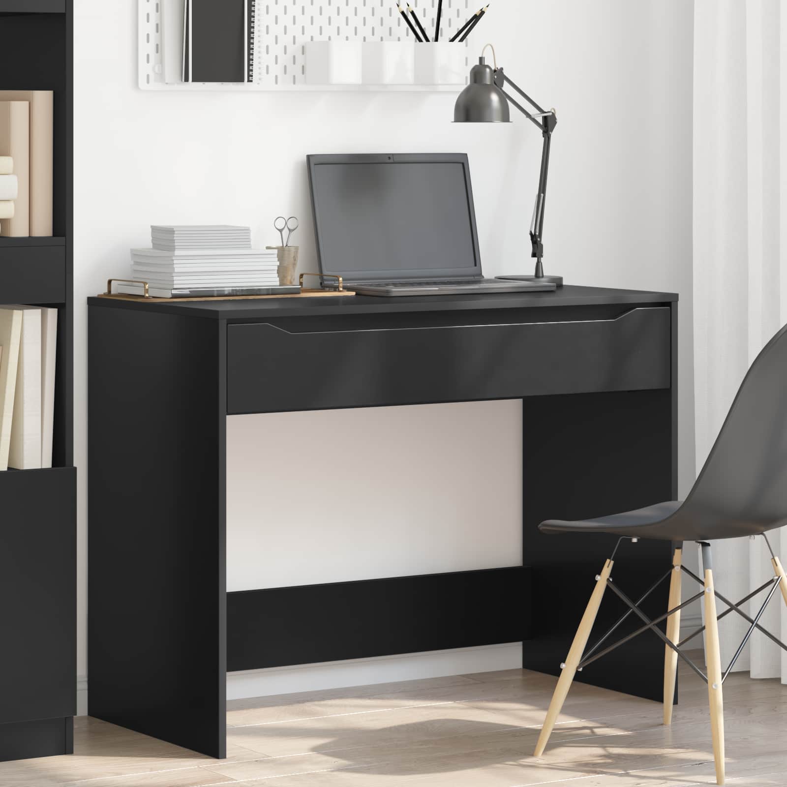 Schreibtisch Schwarz 100 x 50 x 78 cm Holzwerkstoff