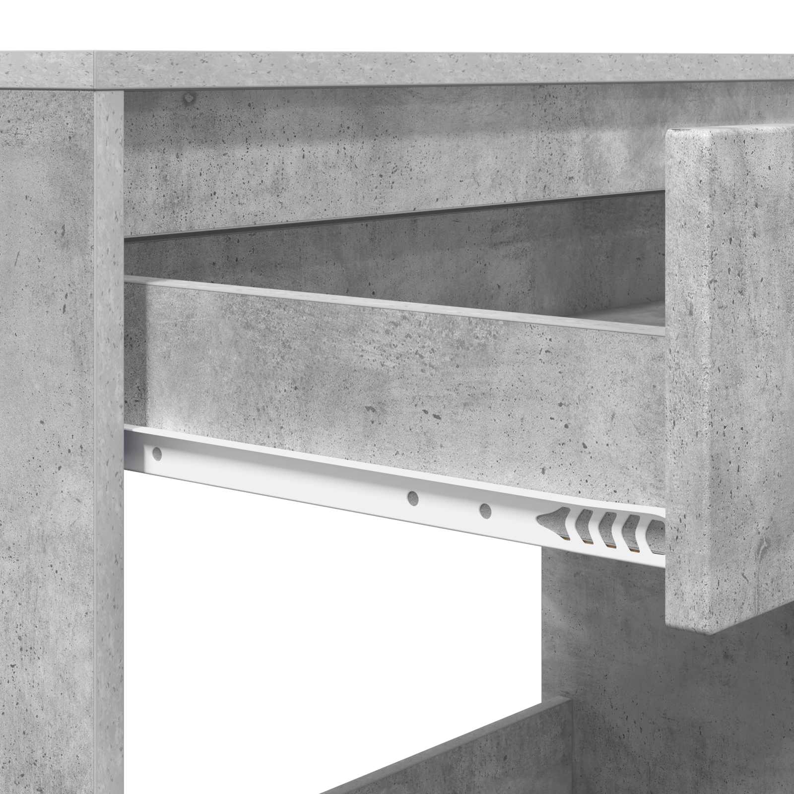 Schreibtisch Betongrau 100 x 50 x 78 cm Holzwerkstoff