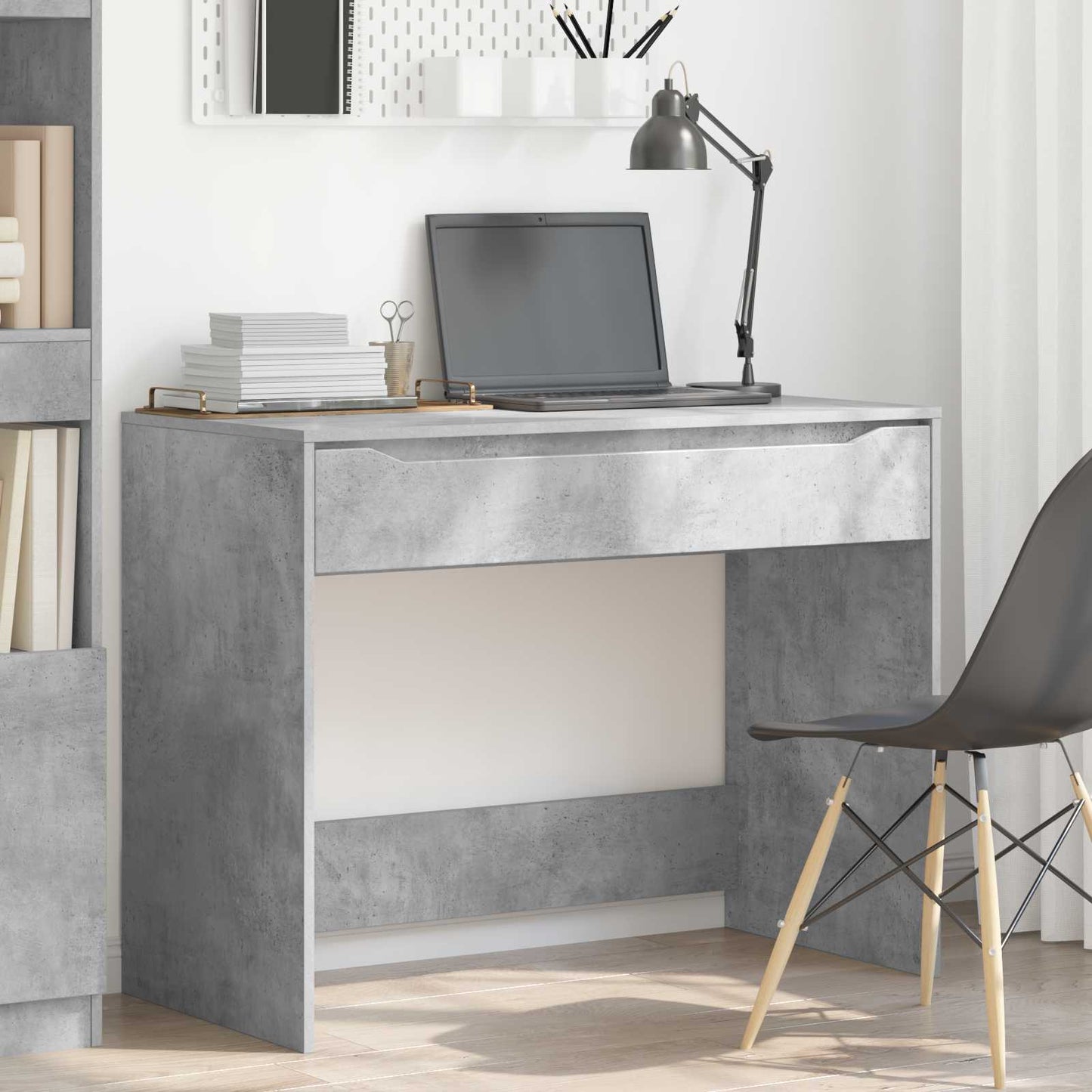 Schreibtisch Betongrau 100 x 50 x 78 cm Holzwerkstoff