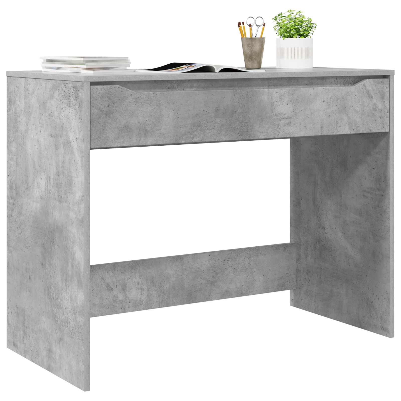 Schreibtisch Betongrau 100 x 50 x 78 cm Holzwerkstoff