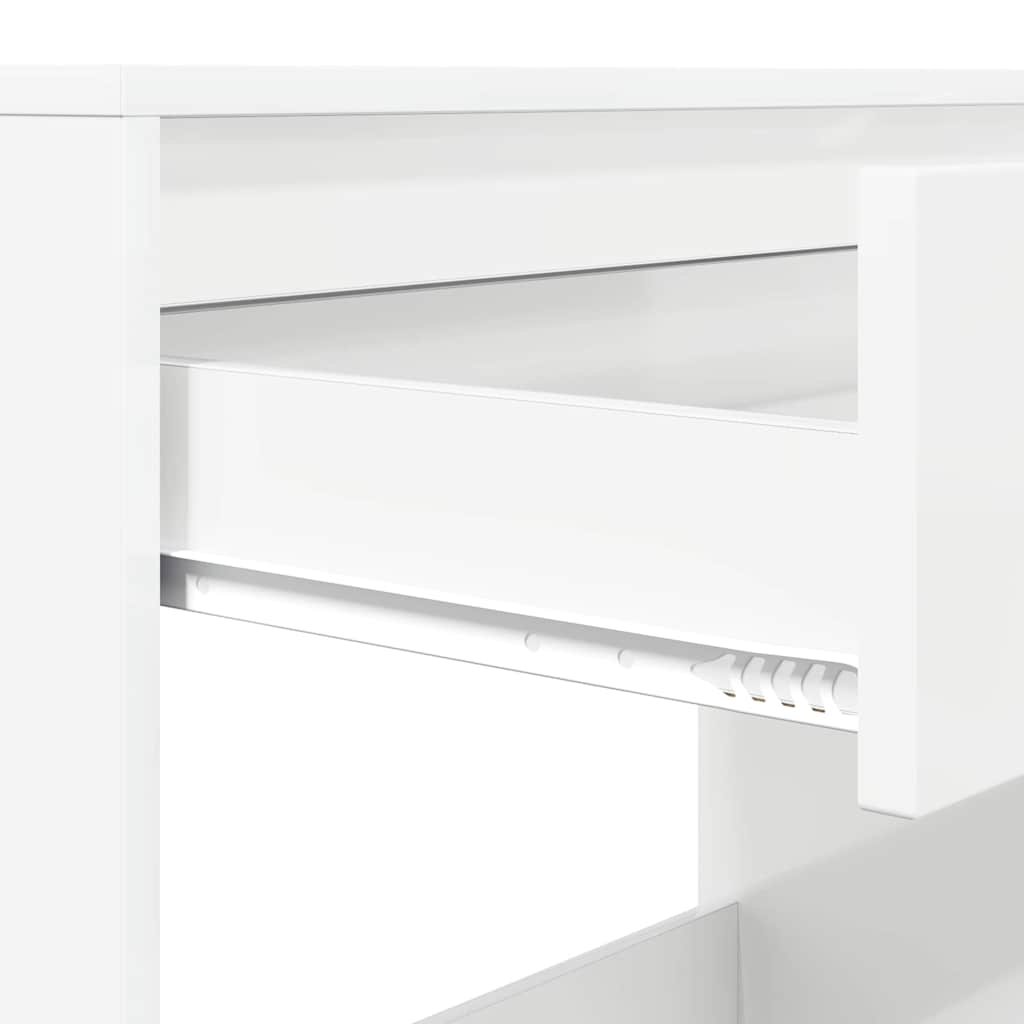 Schreibtisch Hochglanz Weiß 100 x 50 x 78 cm Holzwerkstoff