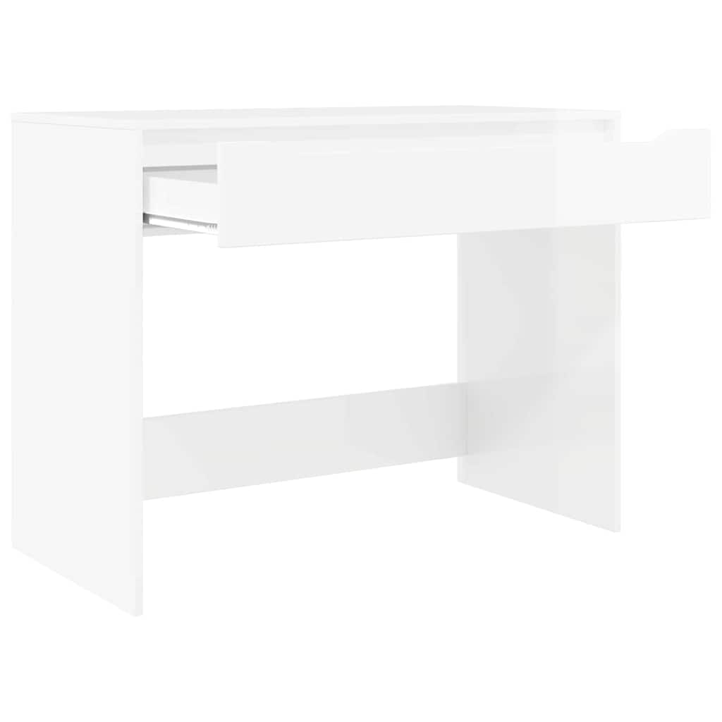 Schreibtisch Hochglanz Weiß 100 x 50 x 78 cm Holzwerkstoff