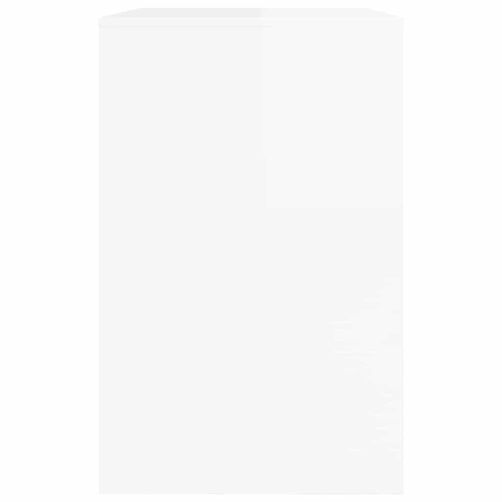 Schreibtisch Hochglanz Weiß 100 x 50 x 78 cm Holzwerkstoff