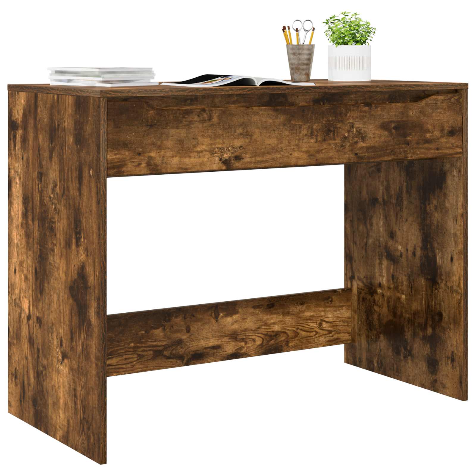 Schreibtisch mit Schublade Geräucherte Eiche 100 x 50 x 78 cm