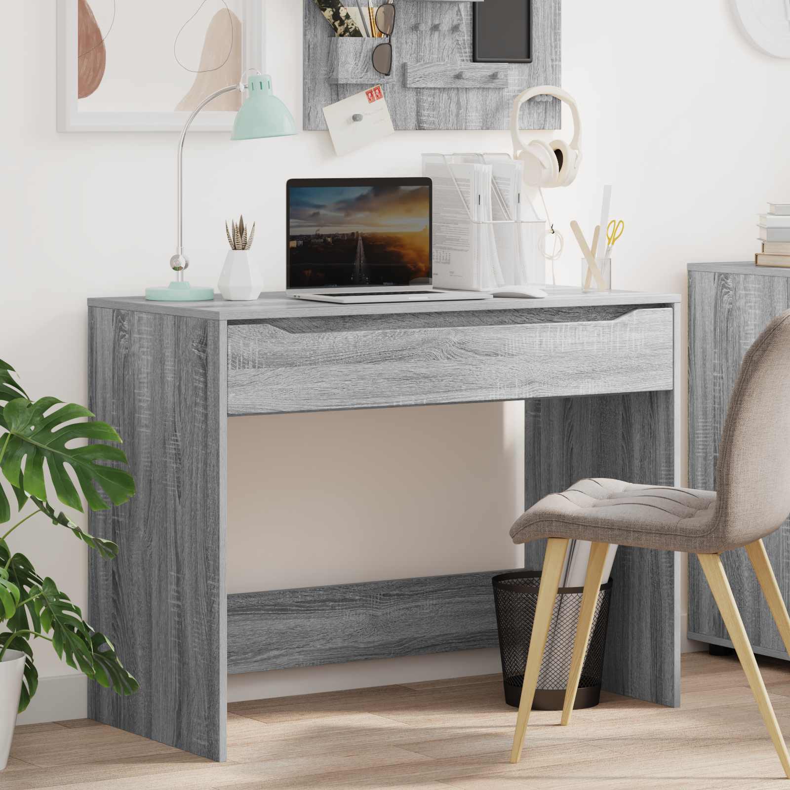 Schreibtisch Graues Sonoma 100 x 50 x 78 cm Holzwerkstoff