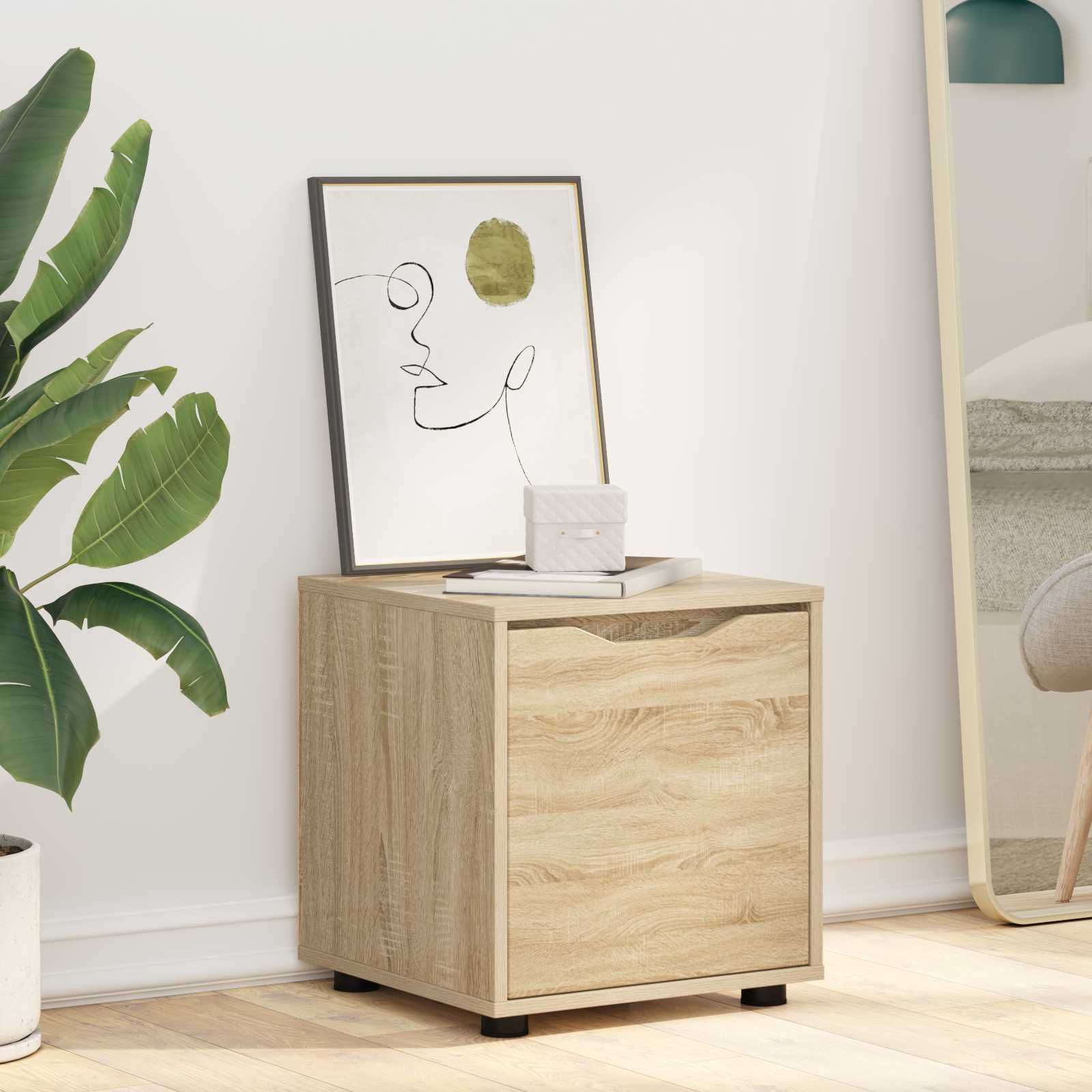 Badezimmerschrank 40,5 x 40 x 44 cm Holzwerkstoff Sonoma-Eiche