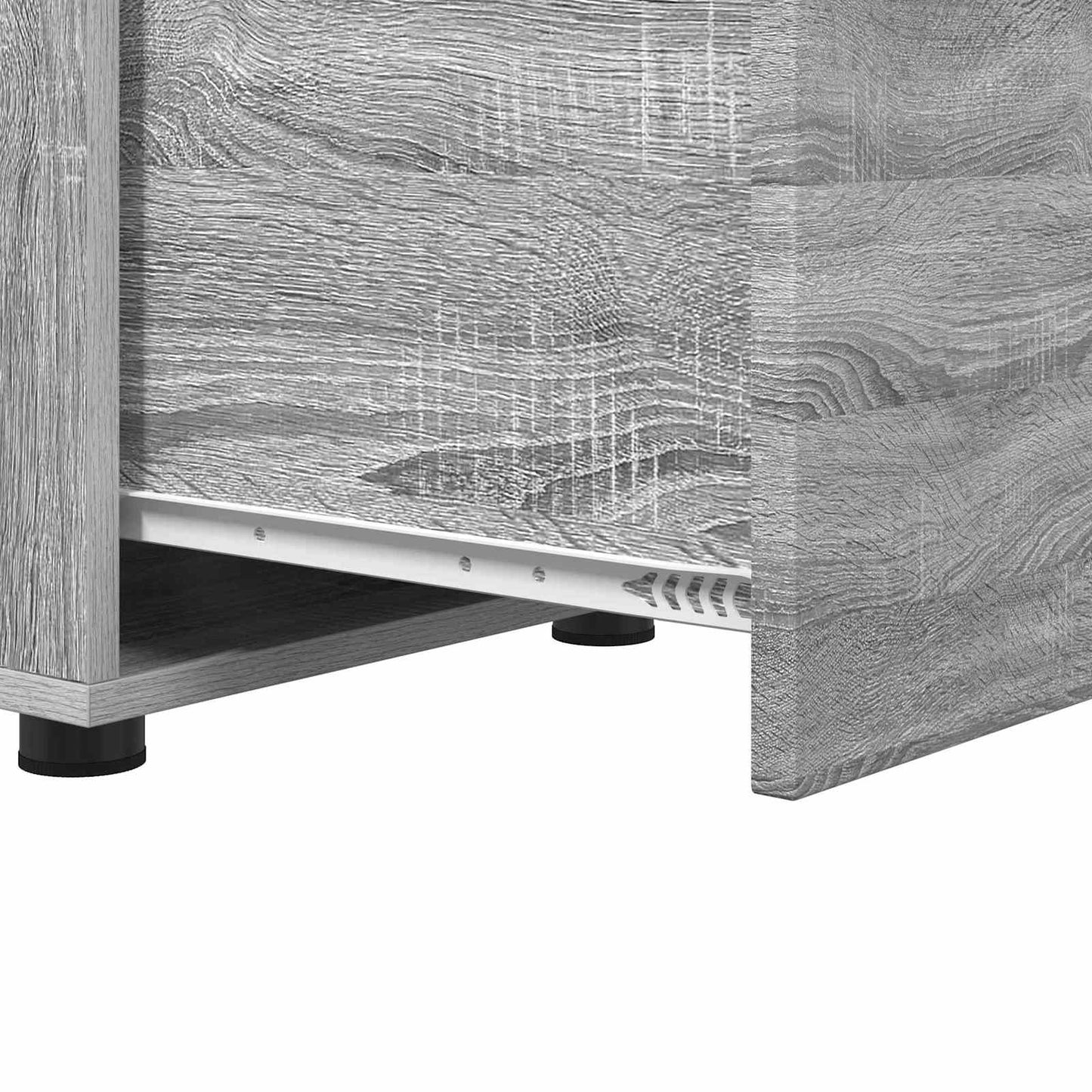 Badezimmerschrank 40,5 x 40 x 44 cm Holzwerkstoff Graues Sonoma