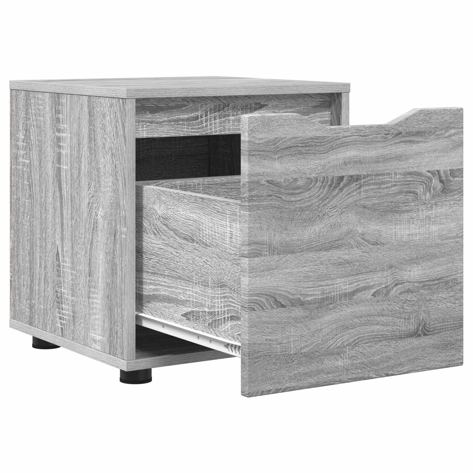 Badezimmerschrank 40,5 x 40 x 44 cm Holzwerkstoff Graues Sonoma