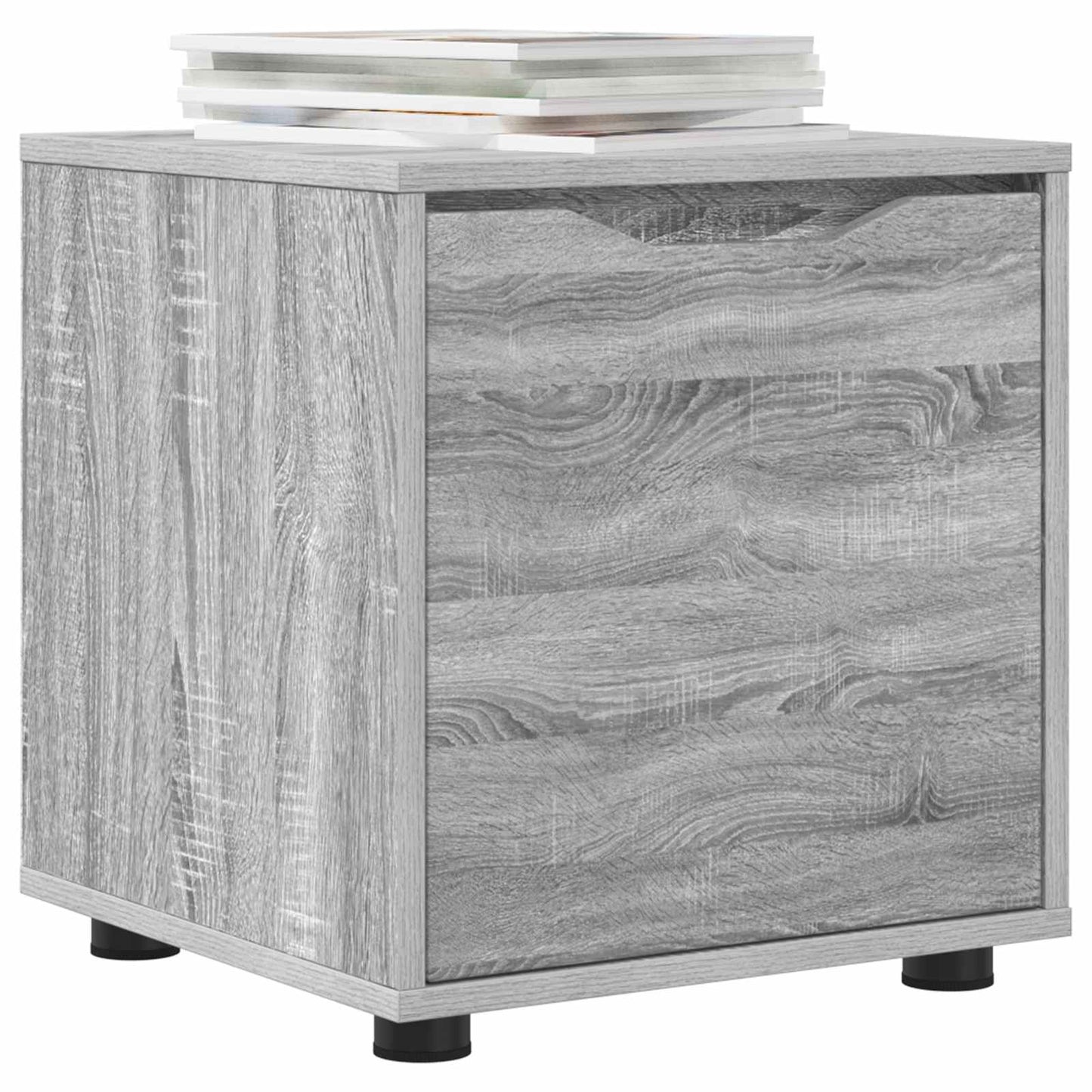 Badezimmerschrank 40,5 x 40 x 44 cm Holzwerkstoff Graues Sonoma