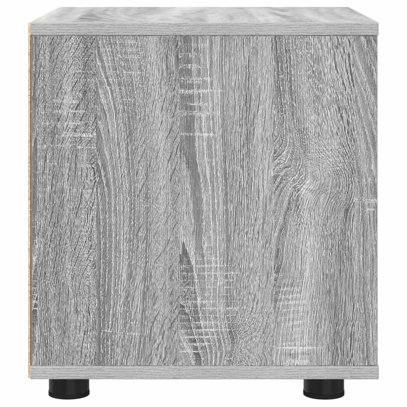Badezimmerschrank 40,5 x 40 x 44 cm Holzwerkstoff Graues Sonoma