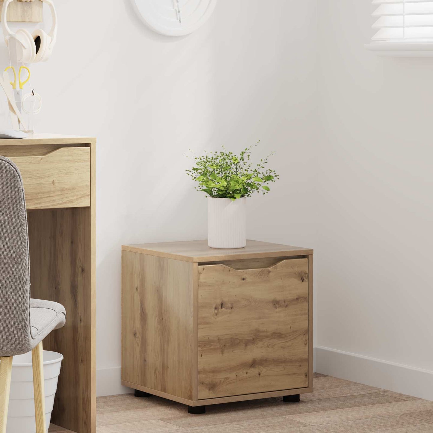 Badezimmerschrank 40,5 x 40 x 44 cm Holzwerkstoff Artisan-Eiche