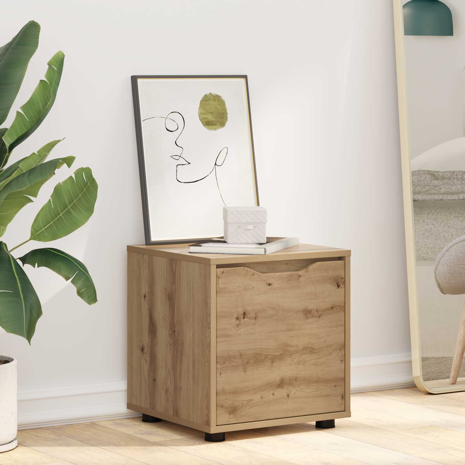 Badezimmerschrank 40,5 x 40 x 44 cm Holzwerkstoff Artisan-Eiche