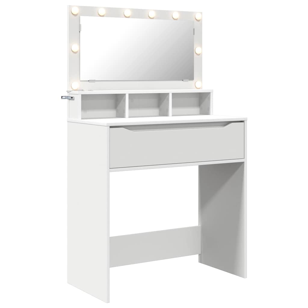 Schlafzimmer-Frisiertische Weiß 80 x 39,6 x 135 cm