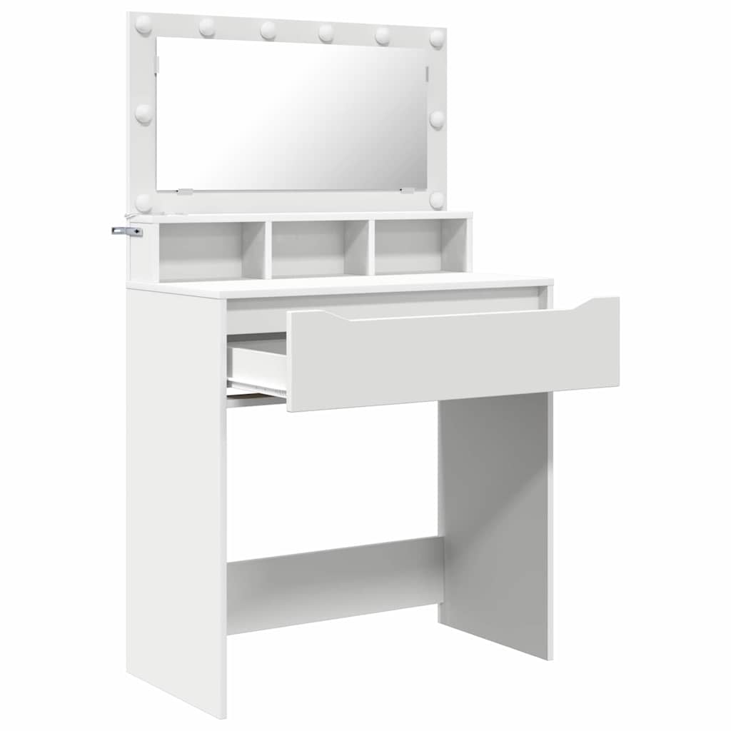 Schlafzimmer-Frisiertische Weiß 80 x 39,6 x 135 cm