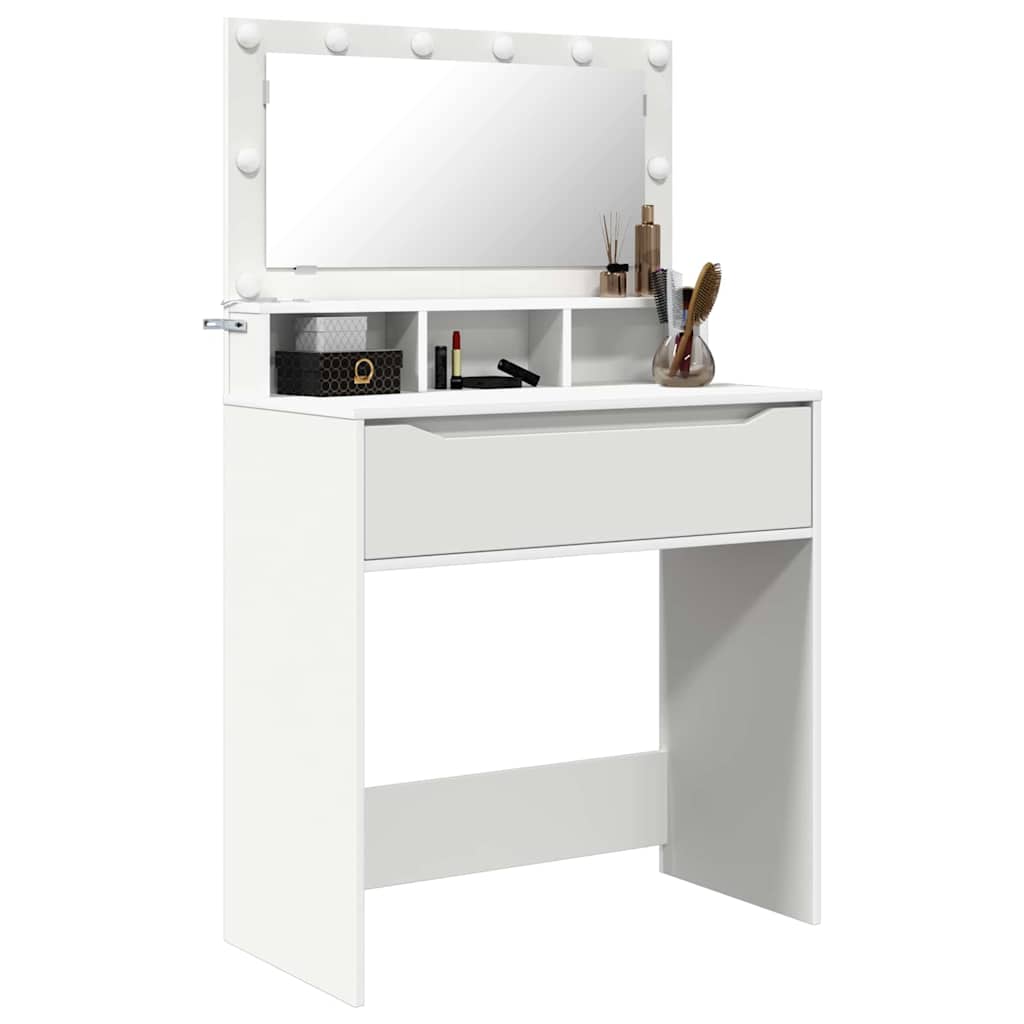 Schlafzimmer-Frisiertische Weiß 80 x 39,6 x 135 cm