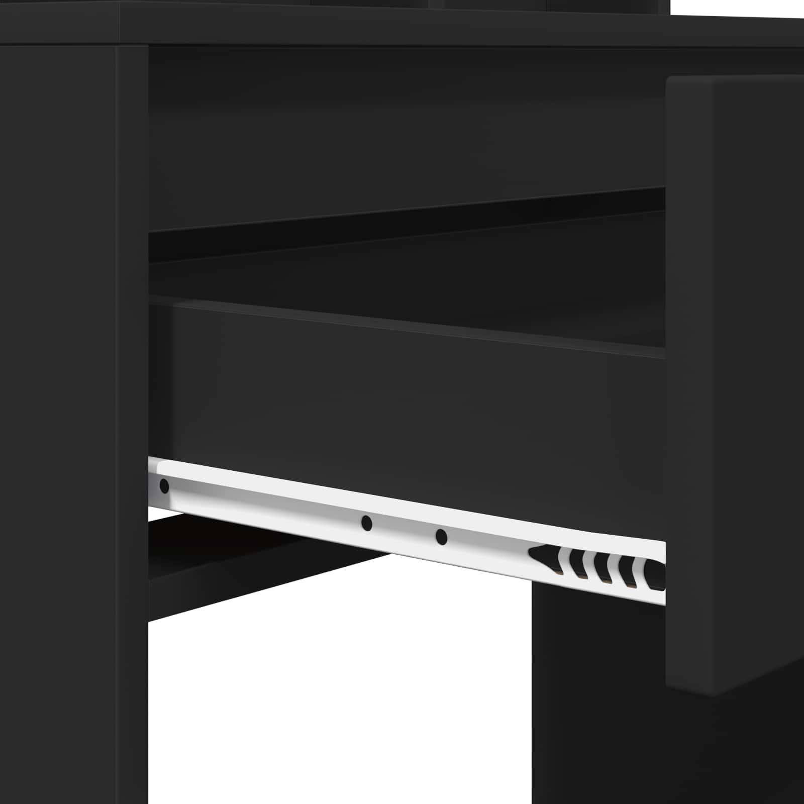 Schlafzimmer-Frisiertische Schwarz 80 x 39,6 x 135 cm