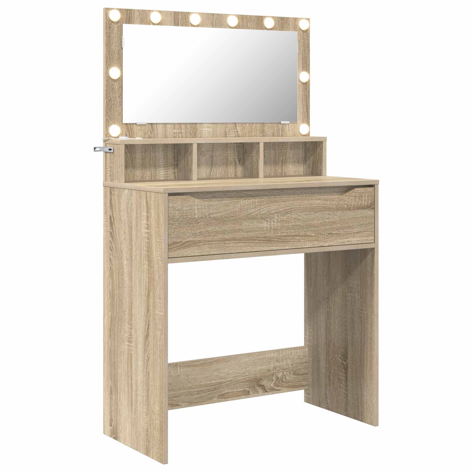 Schlafzimmer-Frisiertische Sonoma-Eiche 80 x 39,6 x 135 cm