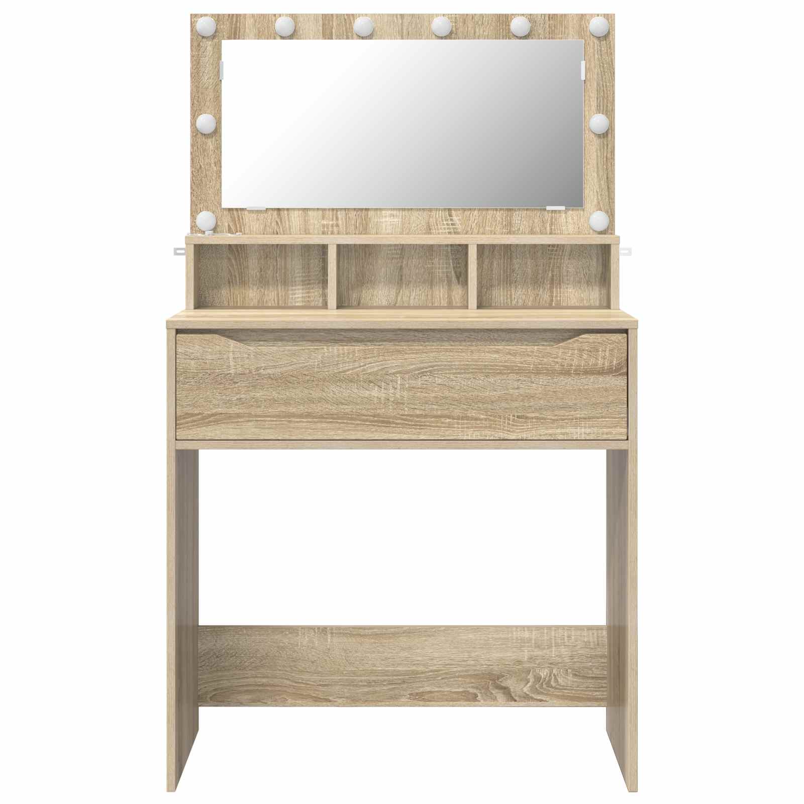 Schlafzimmer-Frisiertische Sonoma-Eiche 80 x 39,6 x 135 cm