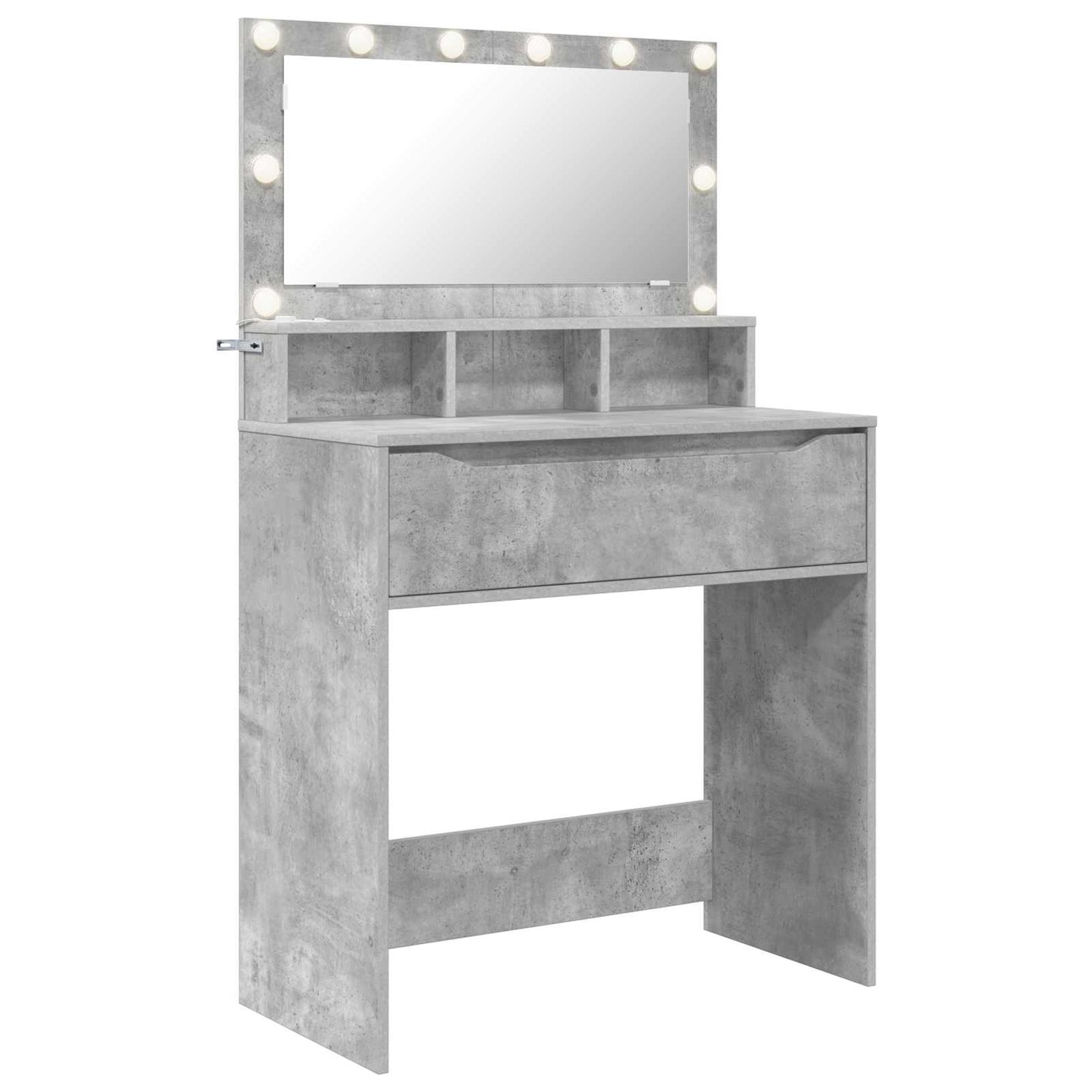 Schlafzimmer-Frisiertische Beton Grau 80 x 39,6 x 135 cm