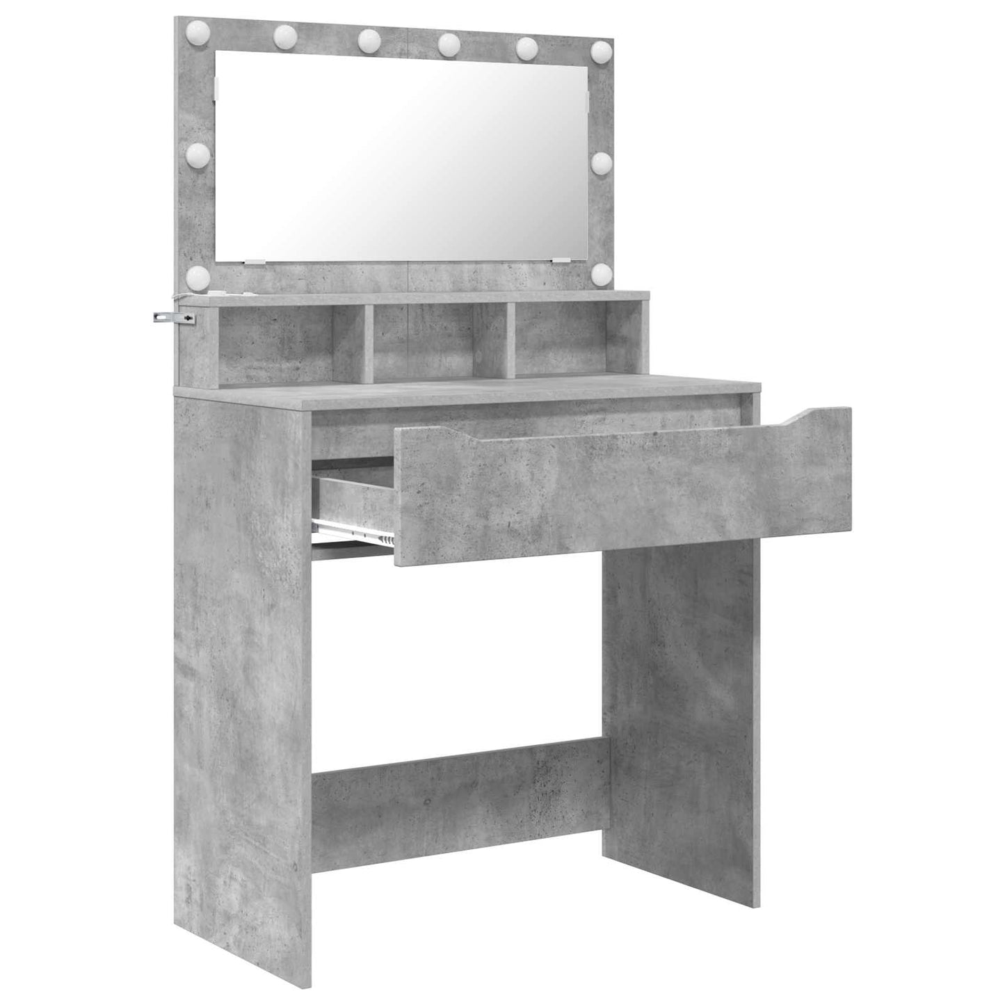 Schlafzimmer-Frisiertische Beton Grau 80 x 39,6 x 135 cm