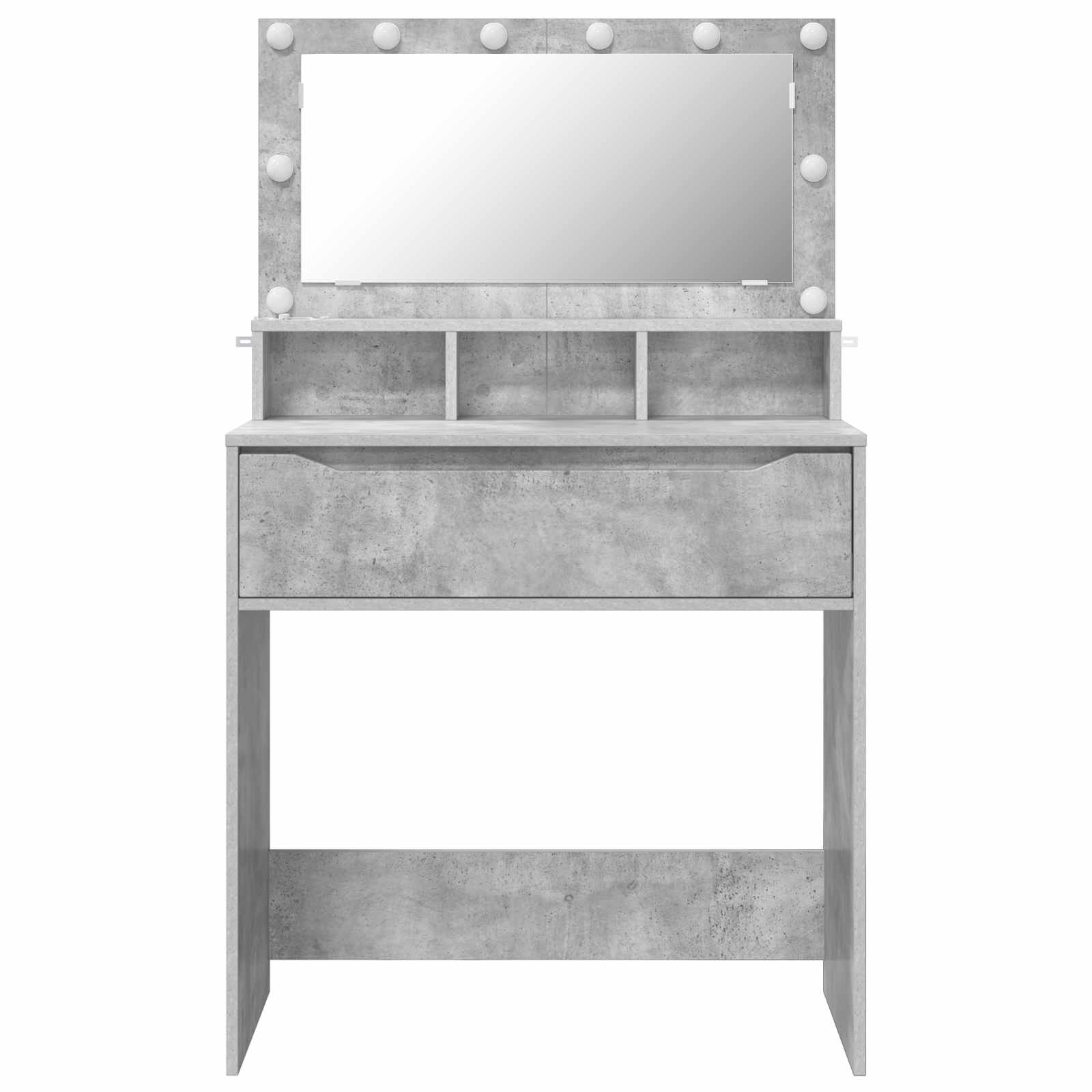 Schlafzimmer-Frisiertische Beton Grau 80 x 39,6 x 135 cm