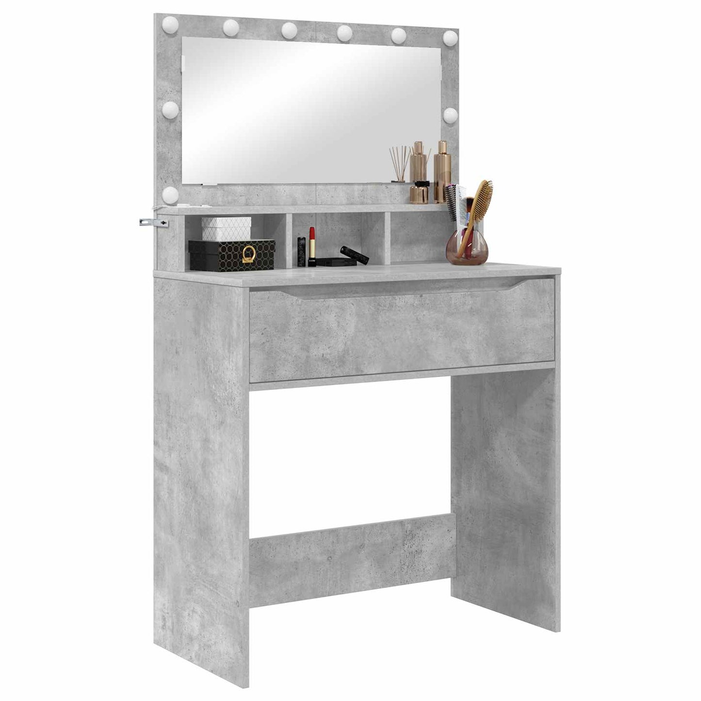 Schlafzimmer-Frisiertische Beton Grau 80 x 39,6 x 135 cm