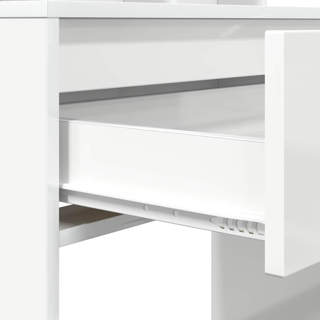 Schlafzimmer-Frisiertische Hochglanz Weiß 80 x 39,6 x 135 cm
