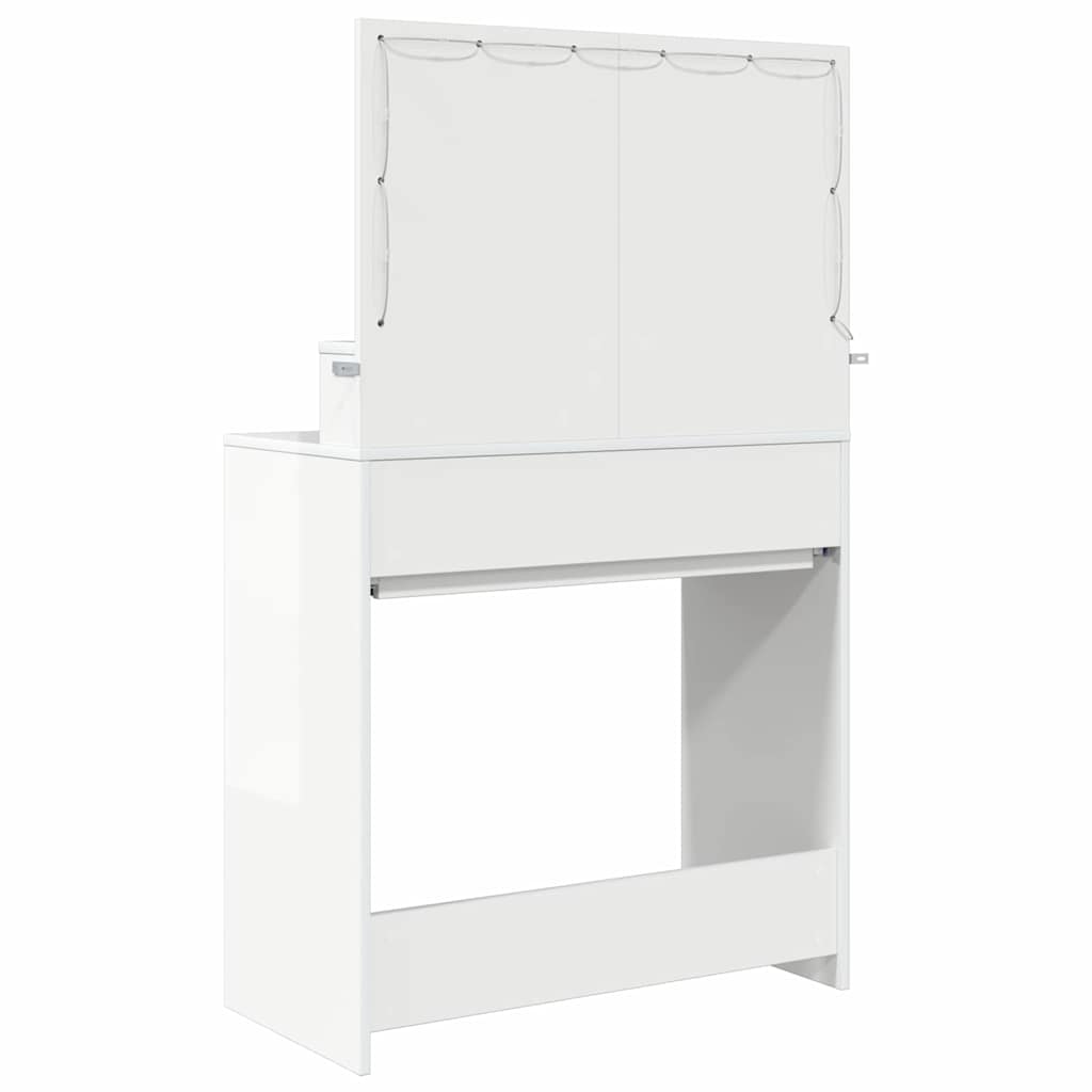 Schlafzimmer-Frisiertische Hochglanz Weiß 80 x 39,6 x 135 cm