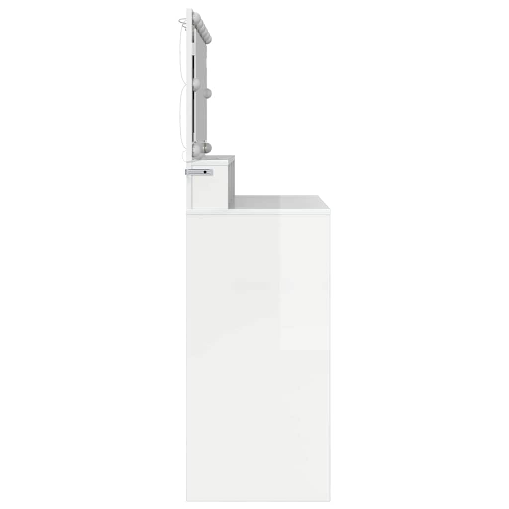 Schlafzimmer-Frisiertische Hochglanz Weiß 80 x 39,6 x 135 cm
