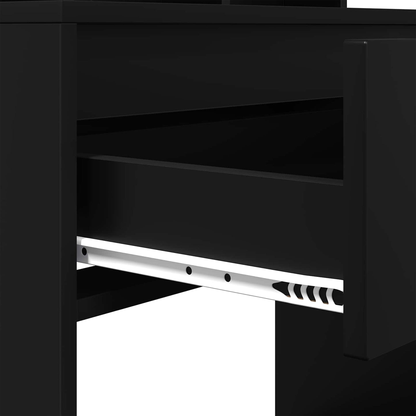 Schlafzimmer-Frisiertische Schwarz 80 x 39,6 x 135 cm
