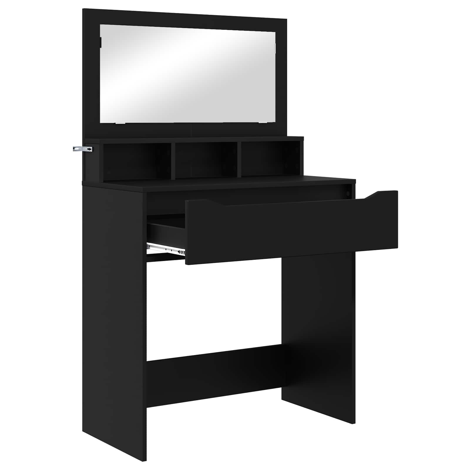 Schlafzimmer-Frisiertische Schwarz 80 x 39,6 x 135 cm