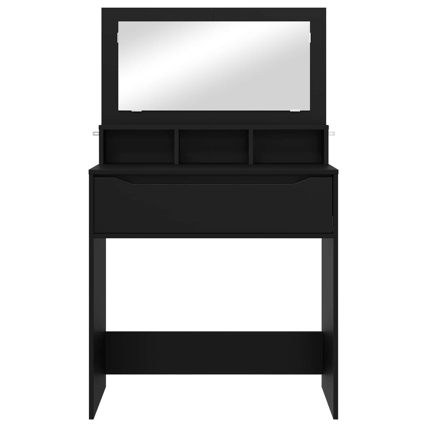 Schlafzimmer-Frisiertische Schwarz 80 x 39,6 x 135 cm