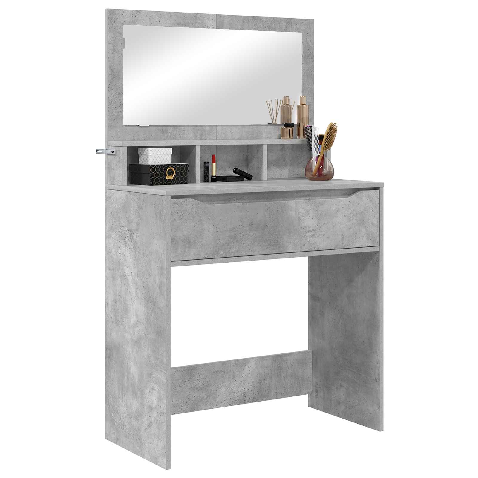 Schlafzimmer-Frisiertische Beton Grau 80 x 39,6 x 135 cm
