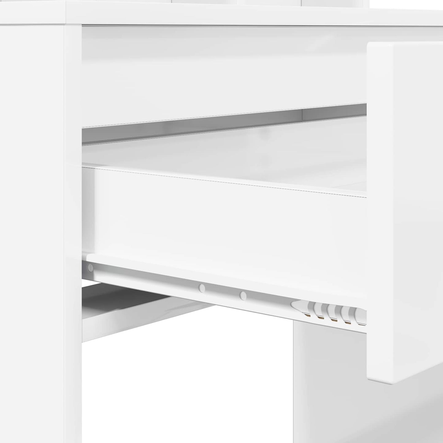 Schlafzimmer-Frisiertische Hochglanz Weiß 80 x 39,6 x 135 cm