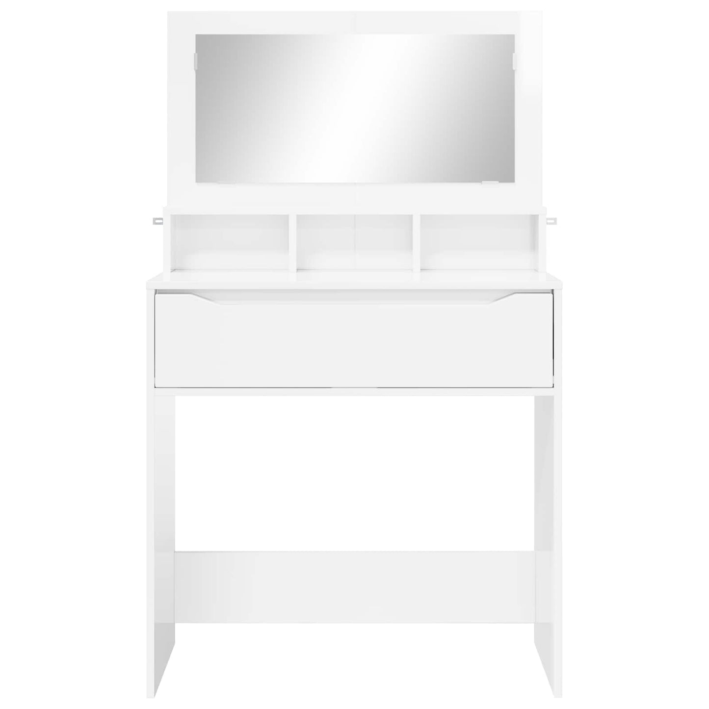 Schlafzimmer-Frisiertische Hochglanz Weiß 80 x 39,6 x 135 cm