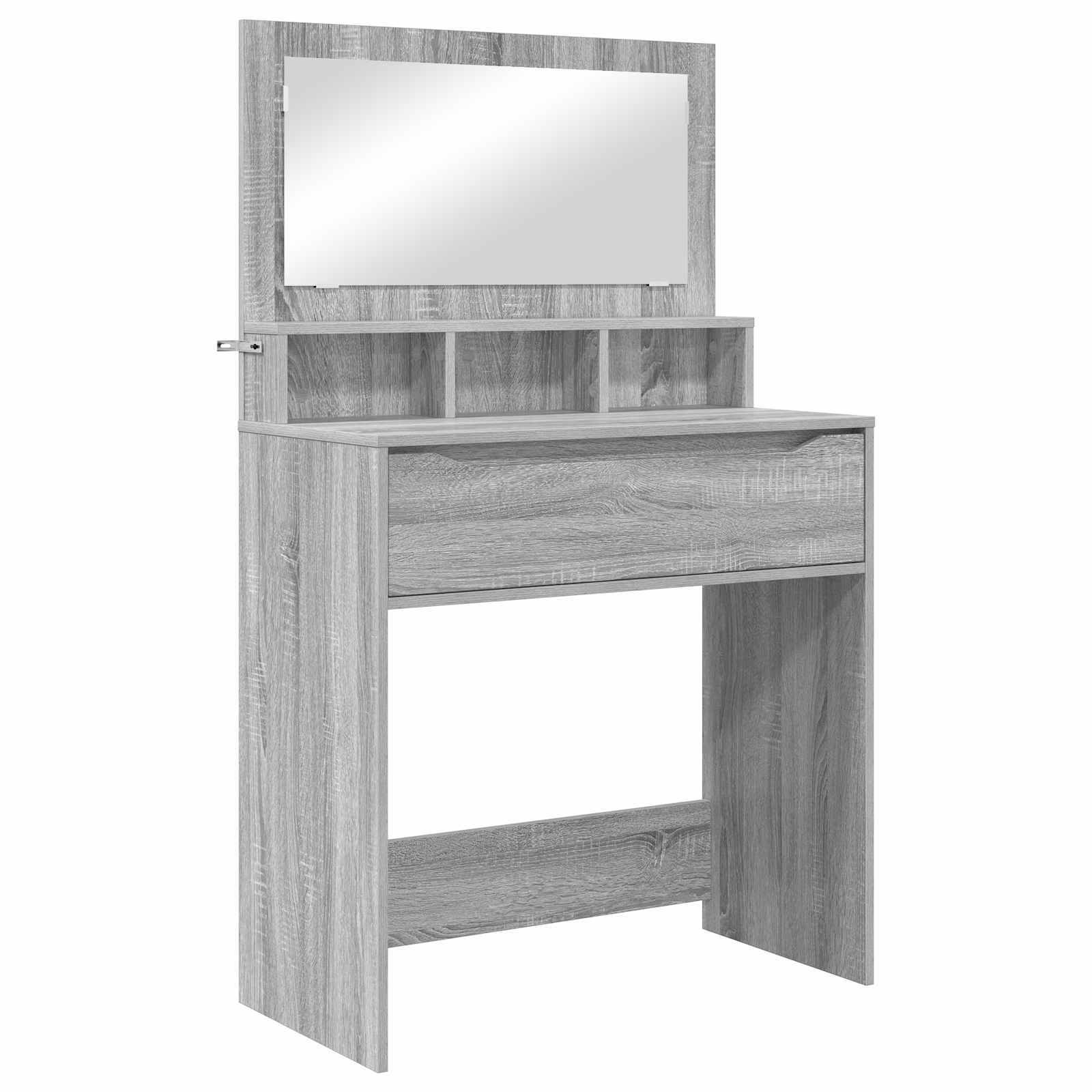Schlafzimmer-Frisiertische Graues Sonoma 80 x 39,6 x 135 cm