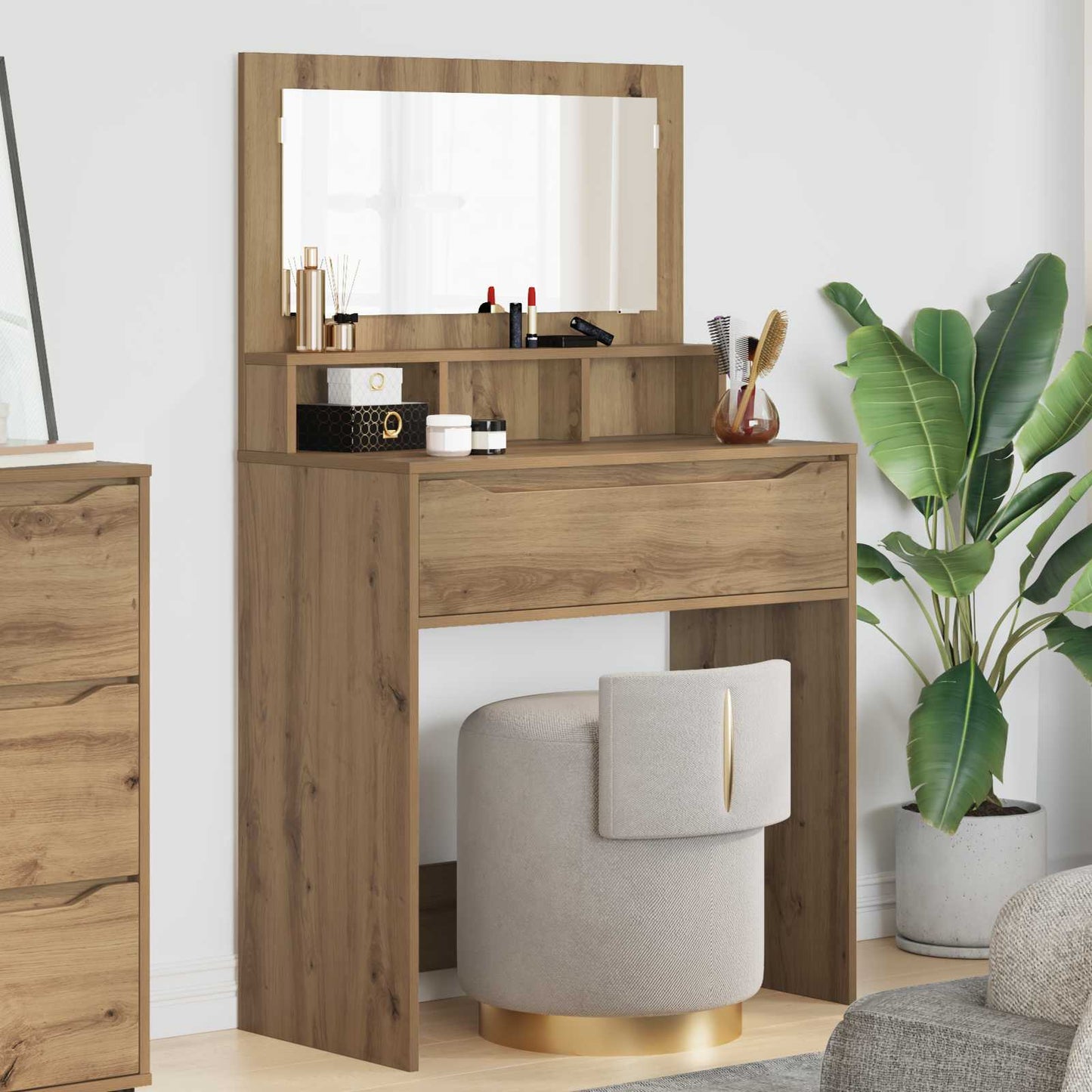 Schlafzimmer-Frisiertische Artisan-Eiche 80 x 39,6 x 135 cm