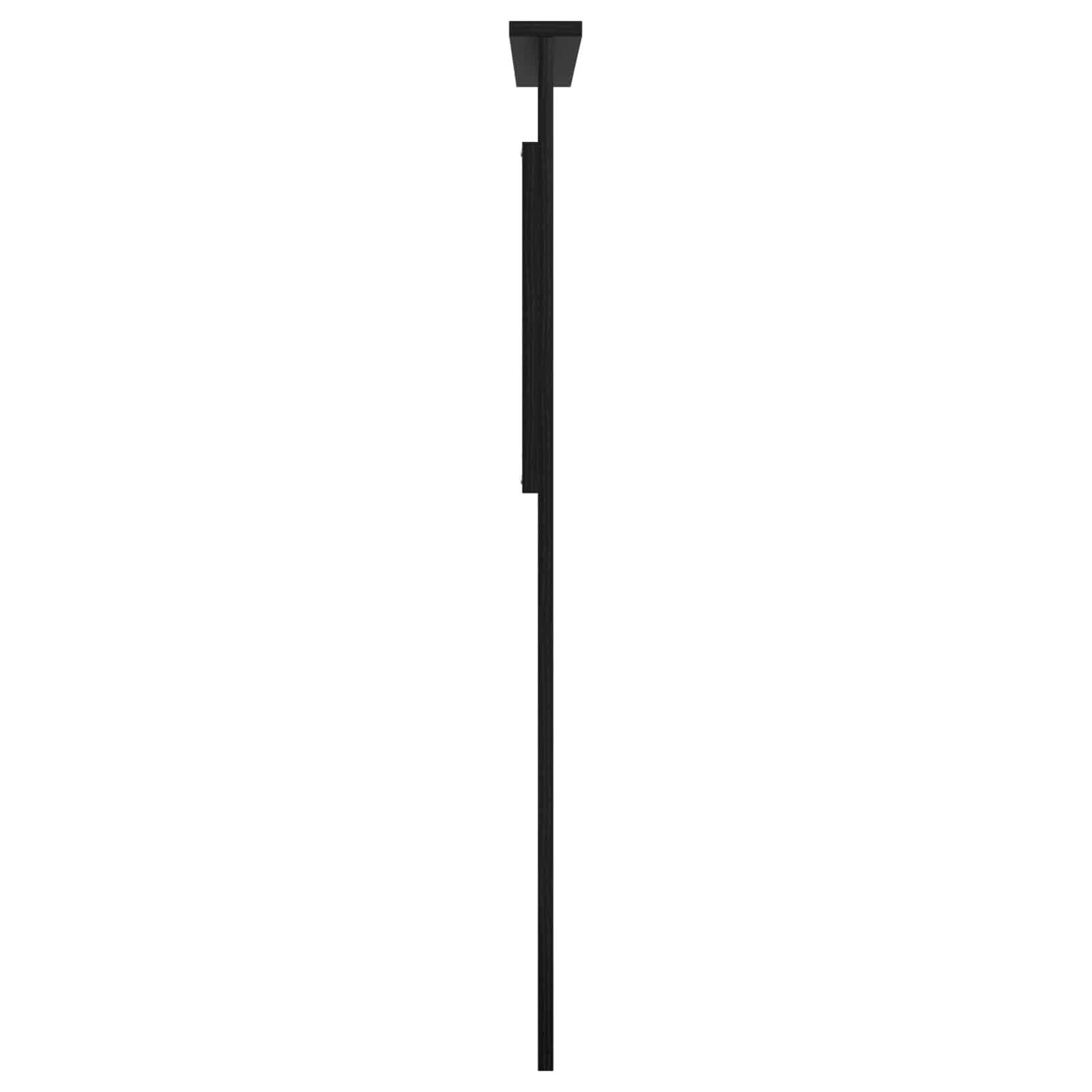 Kopfteil Schwarz Eichen-Optik Holzwerkstoff