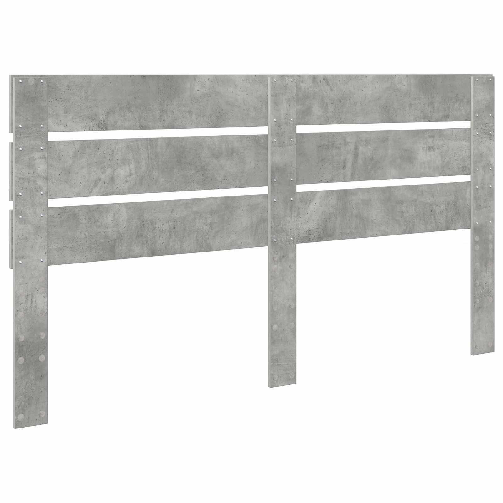 Kopfteil Beton Grau Holzwerkstoff