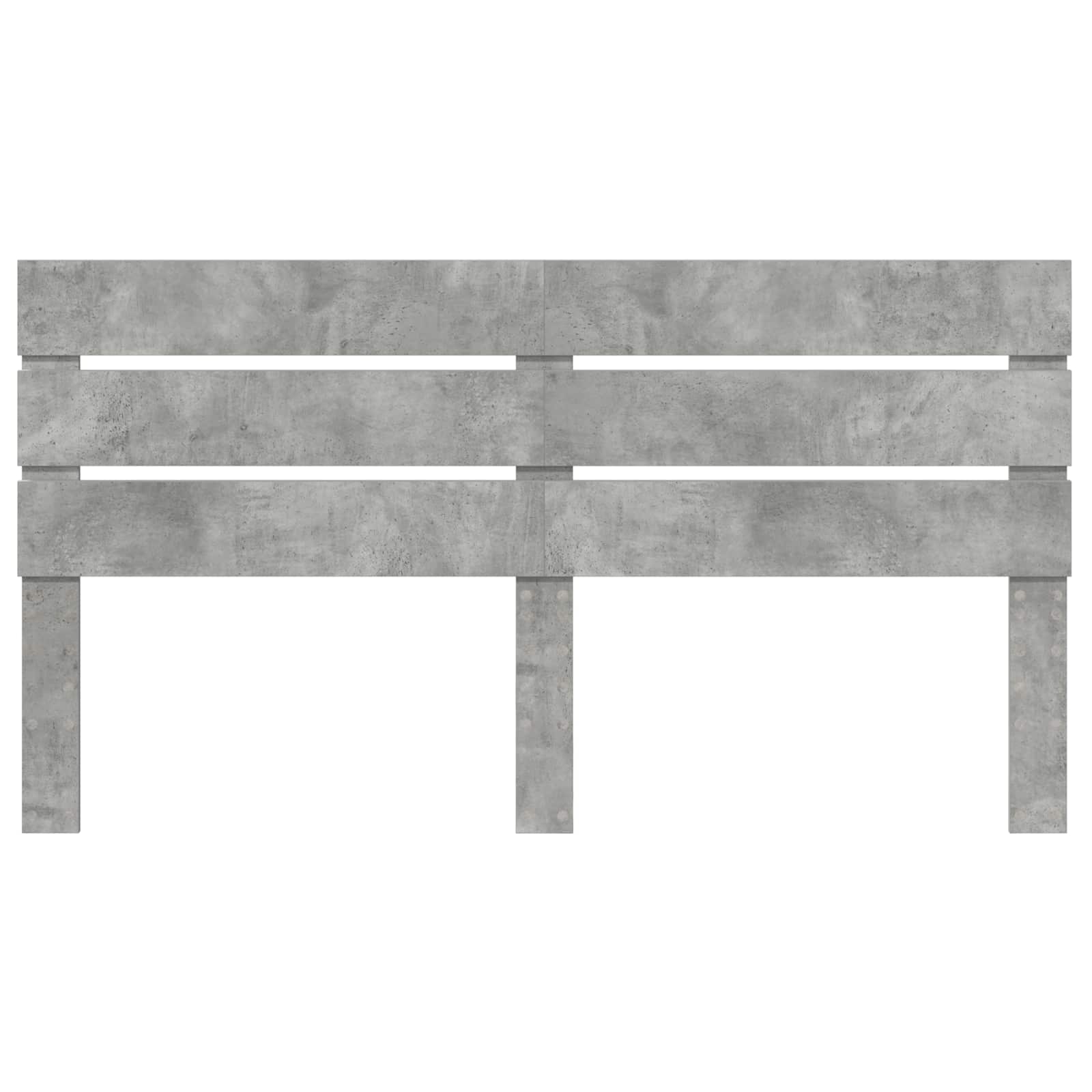 Kopfteil Beton Grau Holzwerkstoff