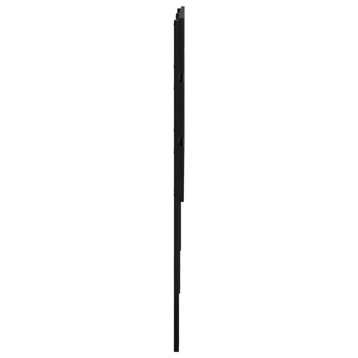 Kopfteil Schwarz Eichen-Optik Holzwerkstoff