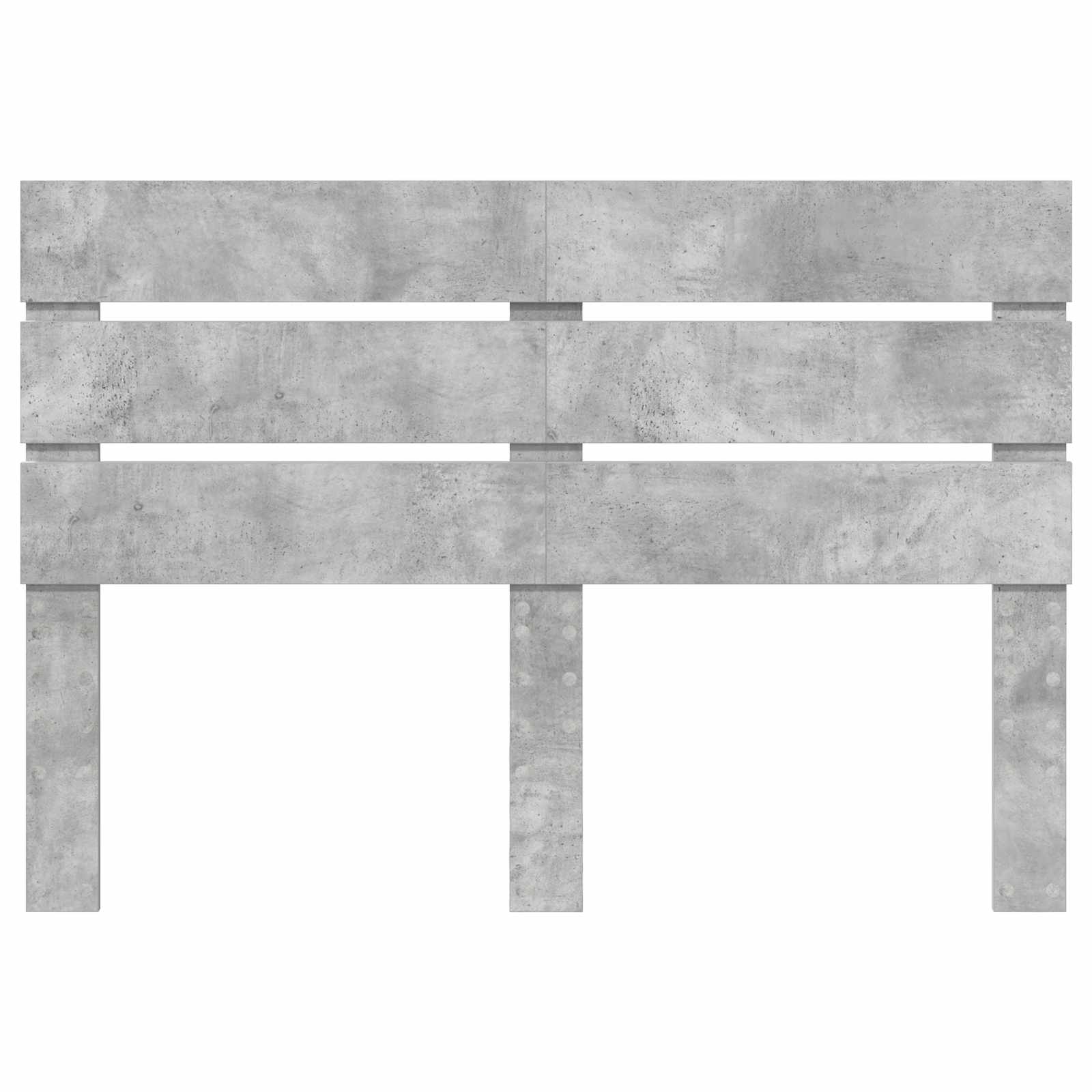 Kopfteil Beton Grau Holzwerkstoff