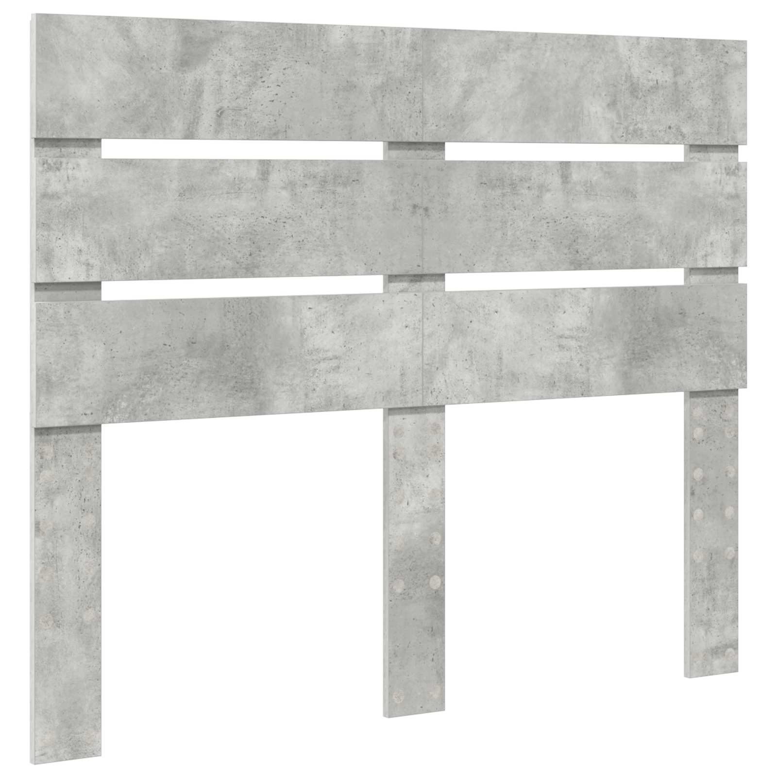 Kopfteil Beton Grau Holzwerkstoff