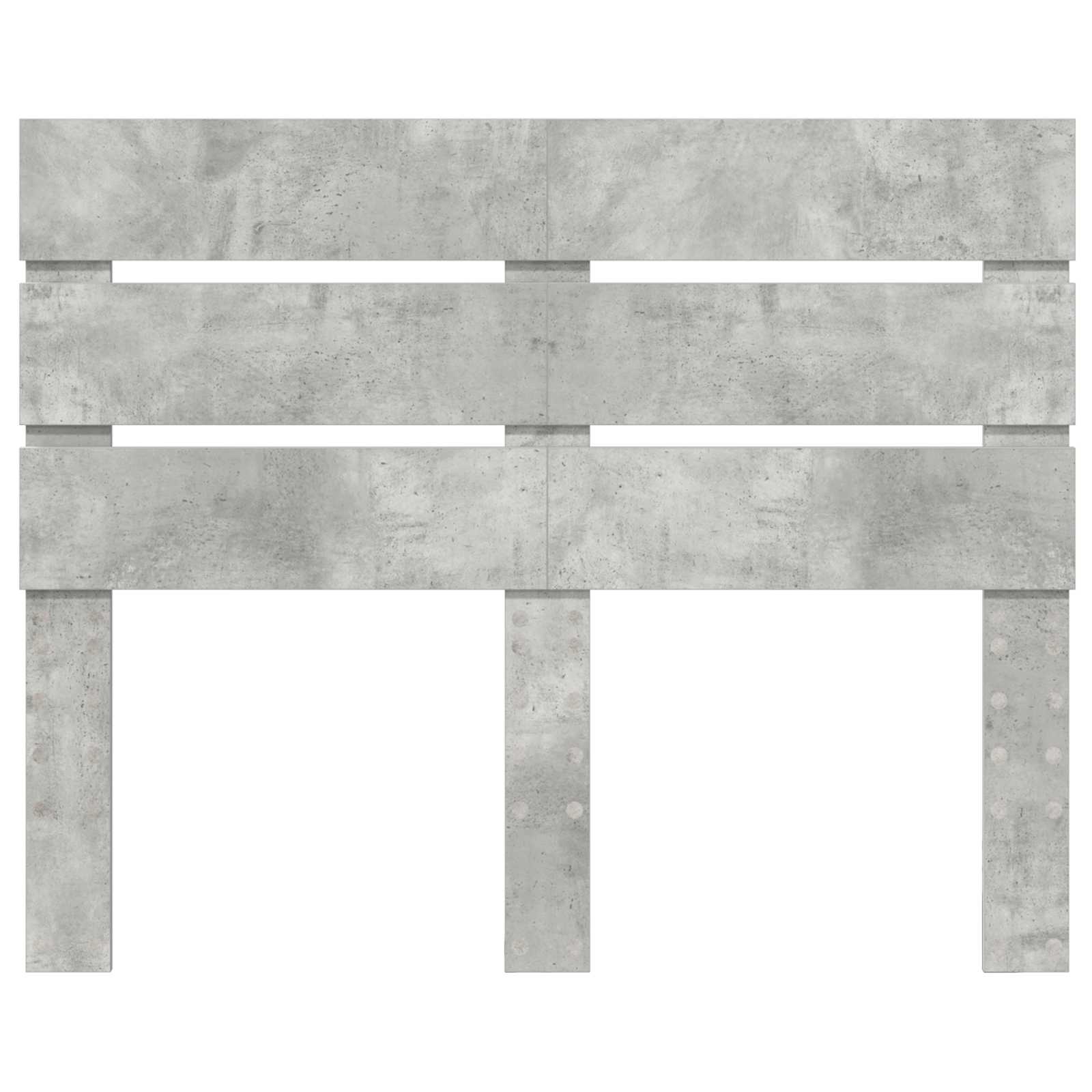 Kopfteil Beton Grau Holzwerkstoff