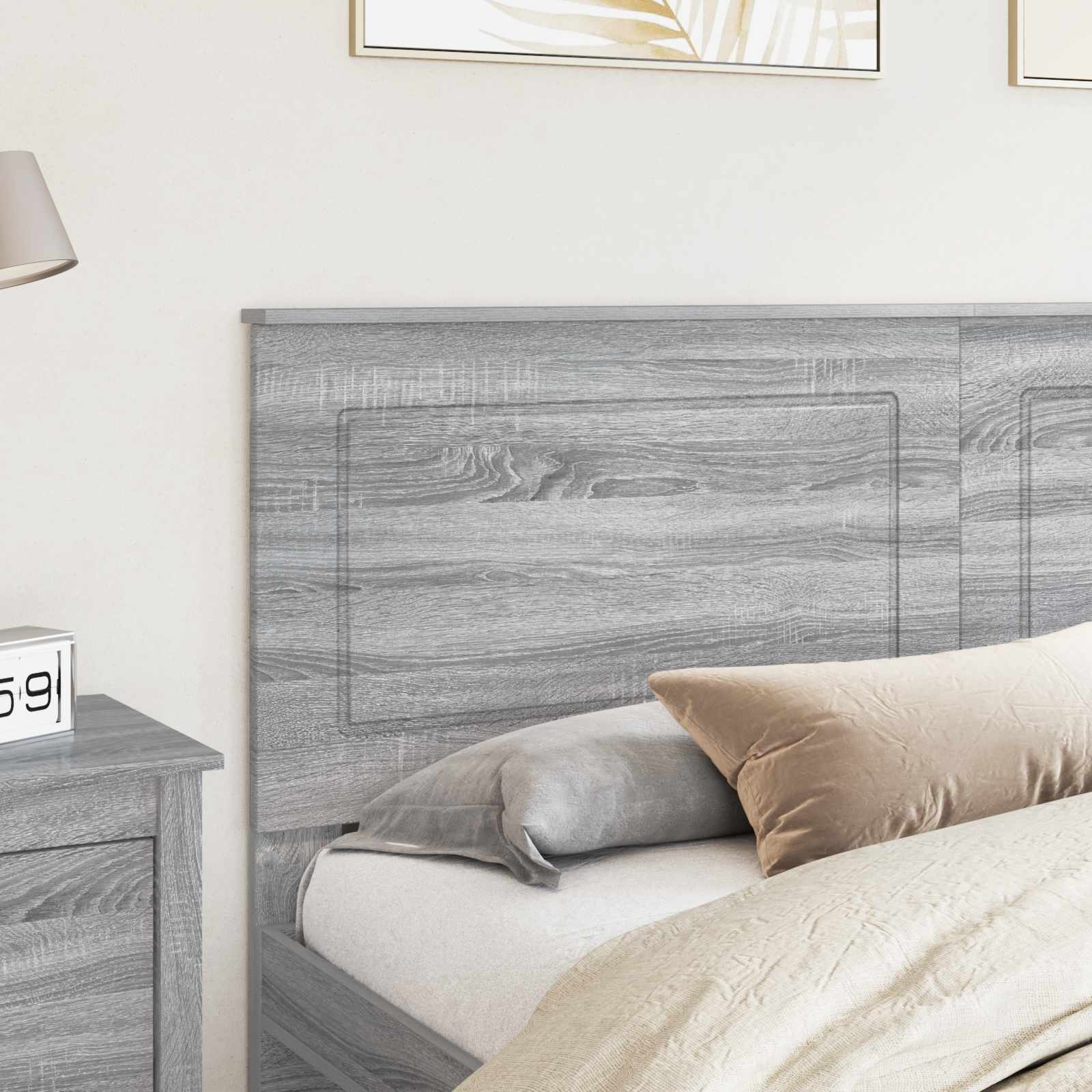 Kopfteil Graues Sonoma 100 cm Holzwerkstoff