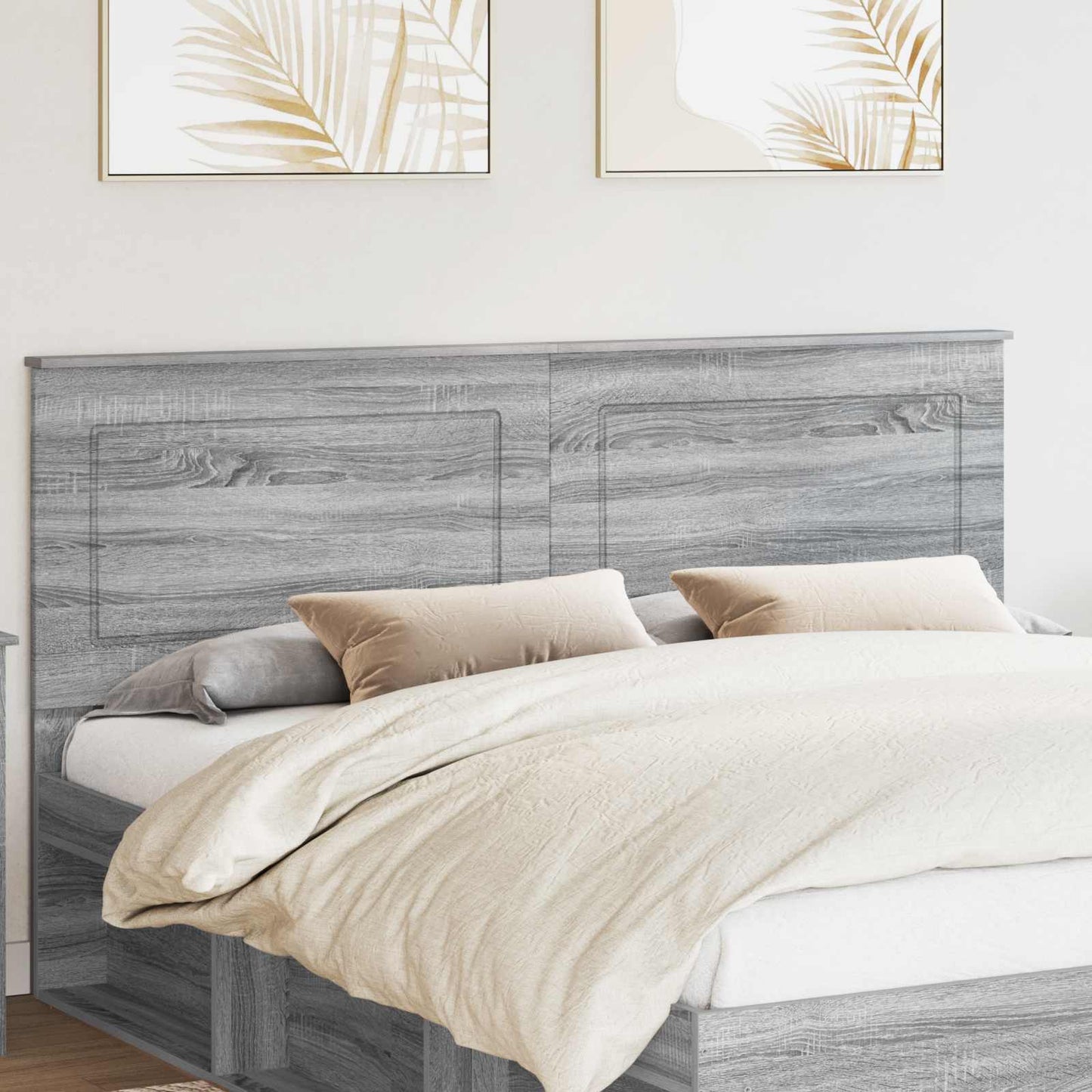 Kopfteil Graues Sonoma 100 cm Holzwerkstoff
